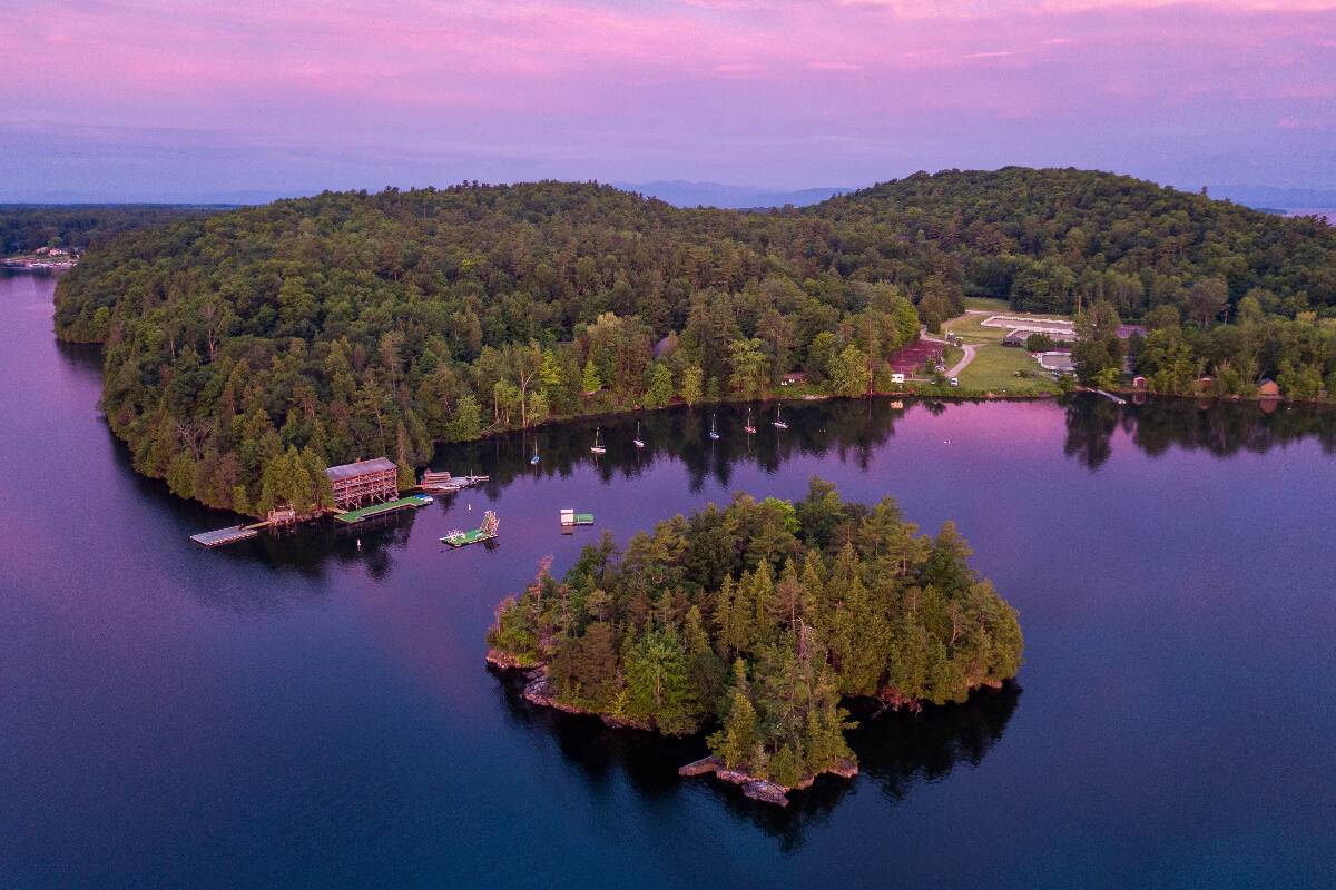 Birds eye view of Brown Ledge