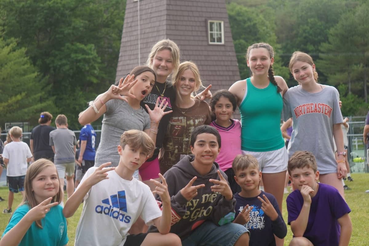 Happy group of girls at Camp Billings