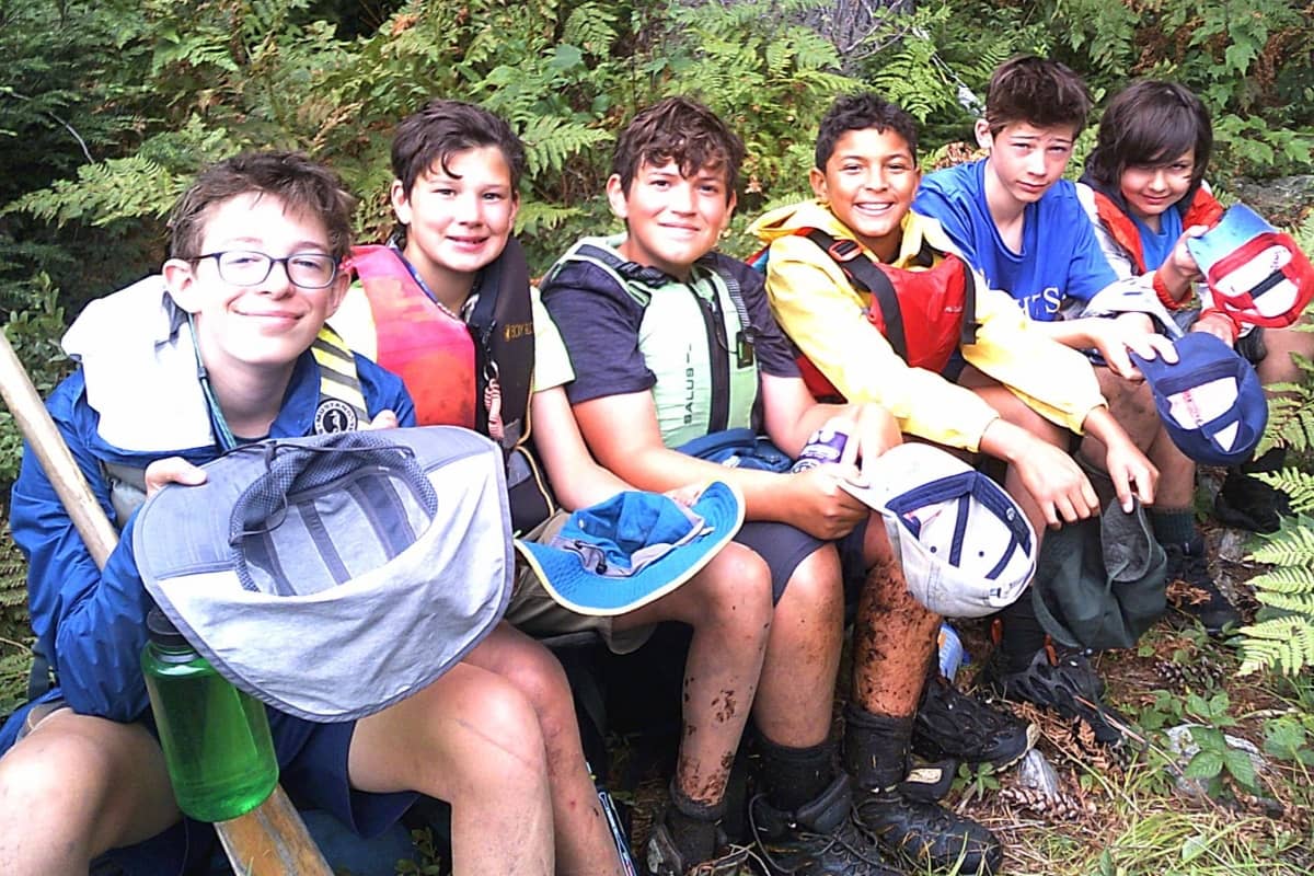 Kids going on a hiking trip