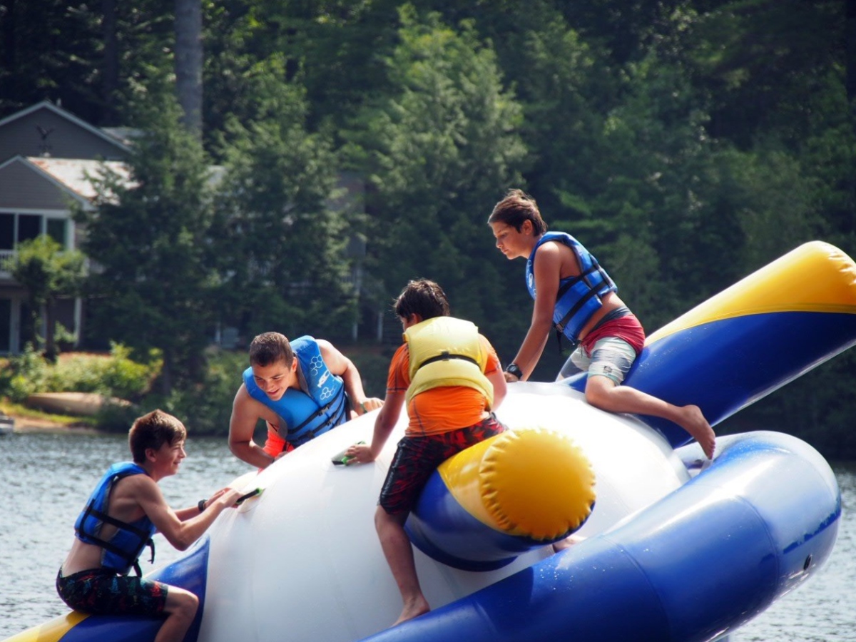 Water fun at Camp Quinebarge