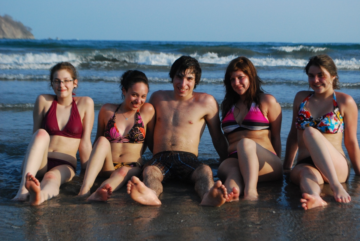 Hanging out at beach in Costa Rica