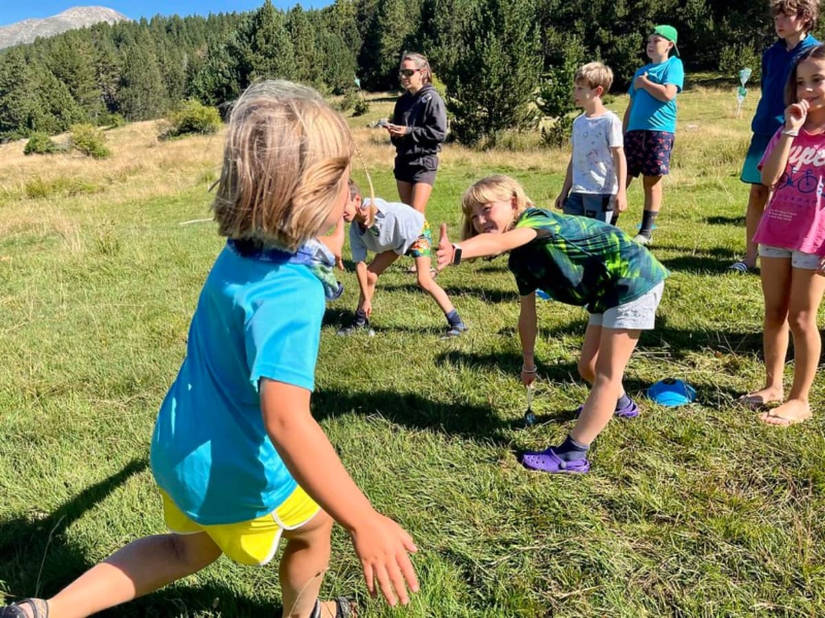 Pyrene summer camp campers enjoying themselves