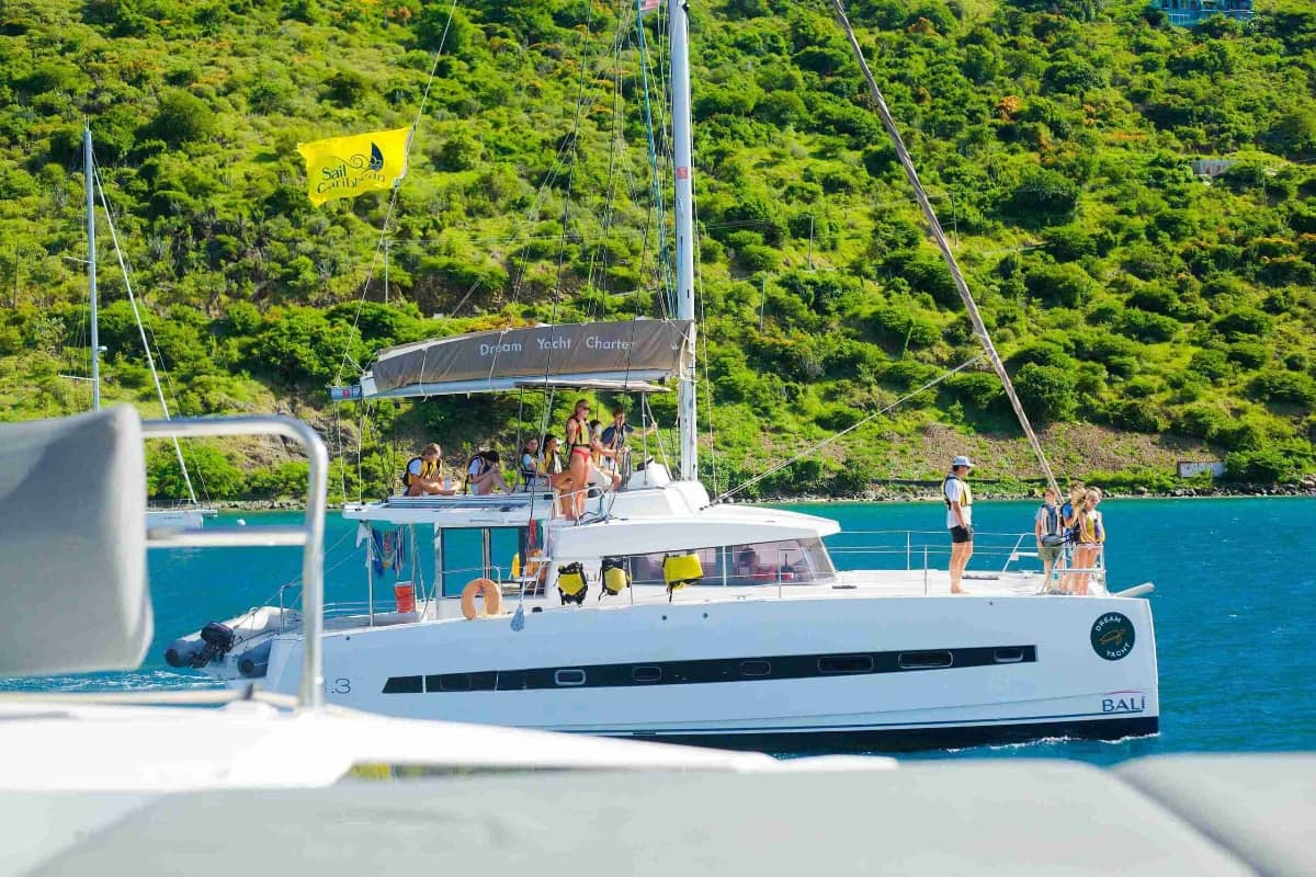 Campers sailing with Sail Caribbean