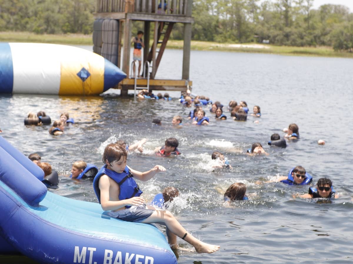 Swimming at Circle F Dude Ranch Camp